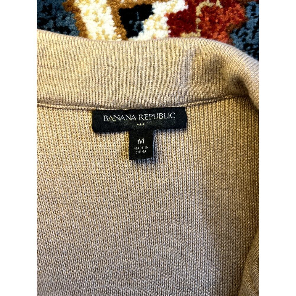 Banana Republic Camel Tan Open Cardigan Size Medium - Picture 4 of 6
